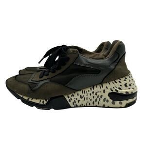 Steve Madden‎ Bena Wedge Camo Shoes Womens Size 8.5M Brown Cliff Sneakers